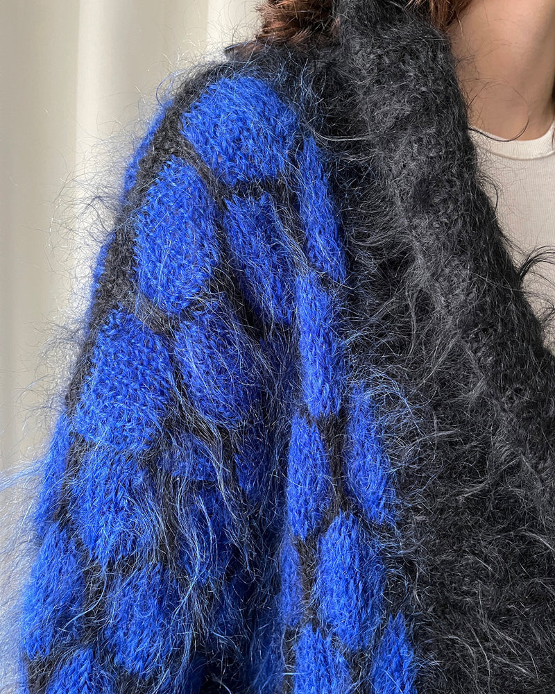 90s Shaggy Mohair Cardigan | S-XL