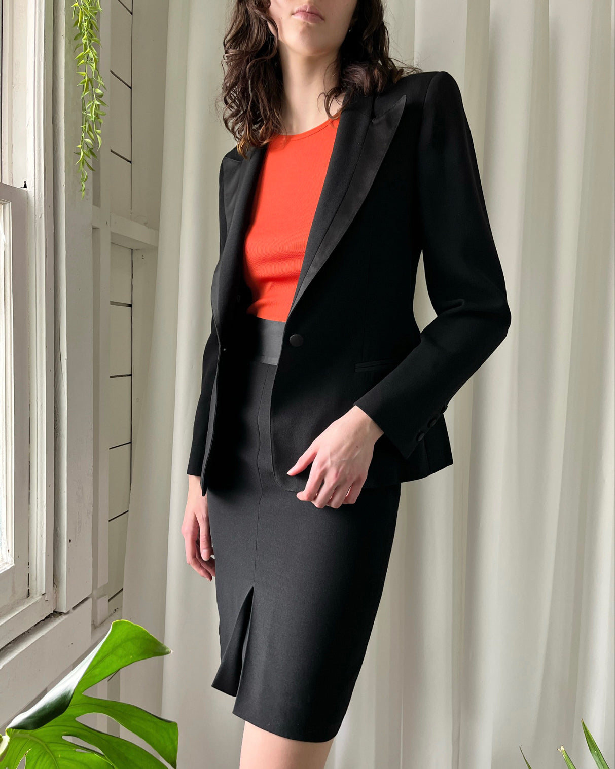 90s Claude Montana Skirt Suit