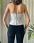 Y2K Embroidered Bustier Top