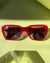 90s Versace Red Sunglasses