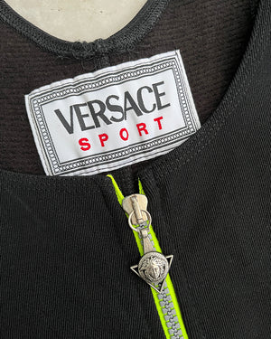 90s Versace Zip Up Jumpsuit