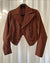 Victorian Cropped Brown Jacket