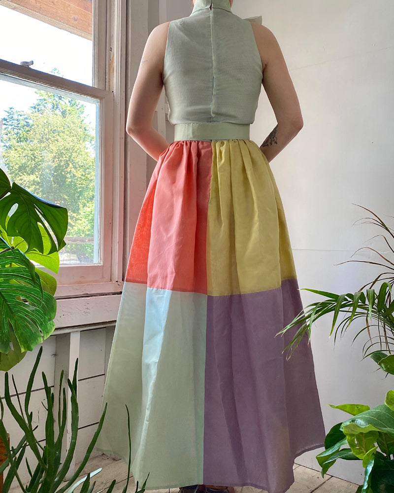 60s Bill Blass Organza Dress | S