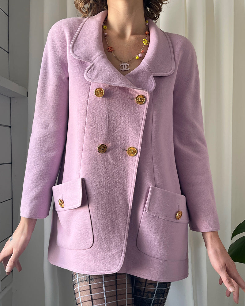 90s Chanel Wool Jacket & Dress Suit | S - Lucky Vintage 90s Chanel Wool Jacket & Dress Suit | S - Lucky Vintage
