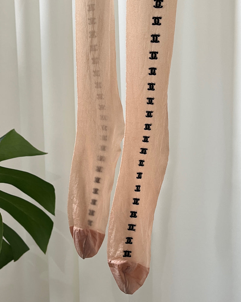 Chanel CC Logo Sheer Stockings