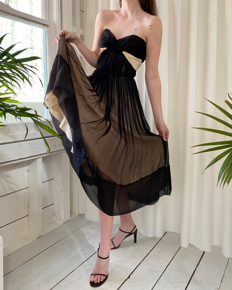 Chloe Strapless Silk Dress | S Chloe Strapless Silk Dress | S