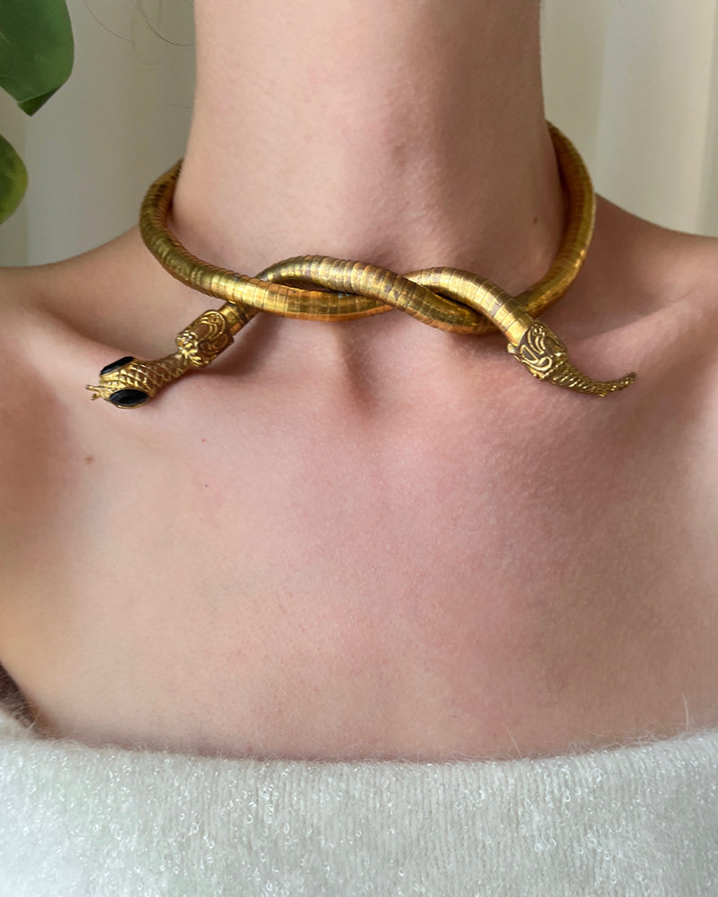 Vintage Snake Collar Necklace