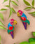 90s Colorful Parrot Earrings