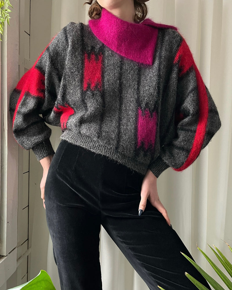 80s Escada Alpaca Sweater | S-M