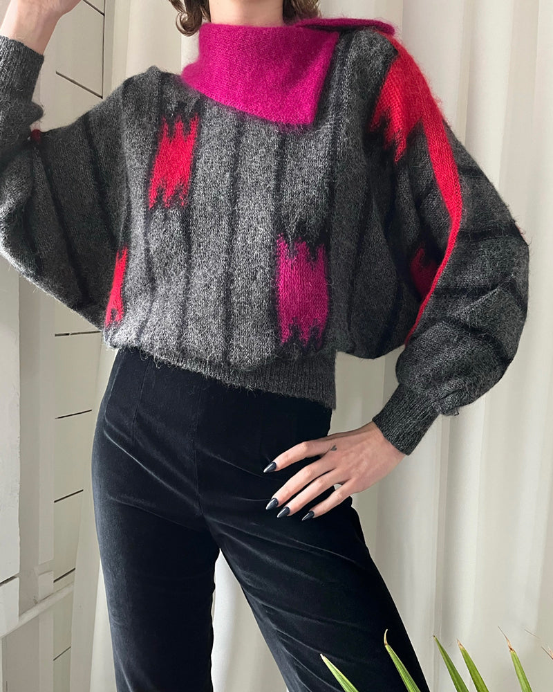 80s Escada Alpaca Sweater | S-M