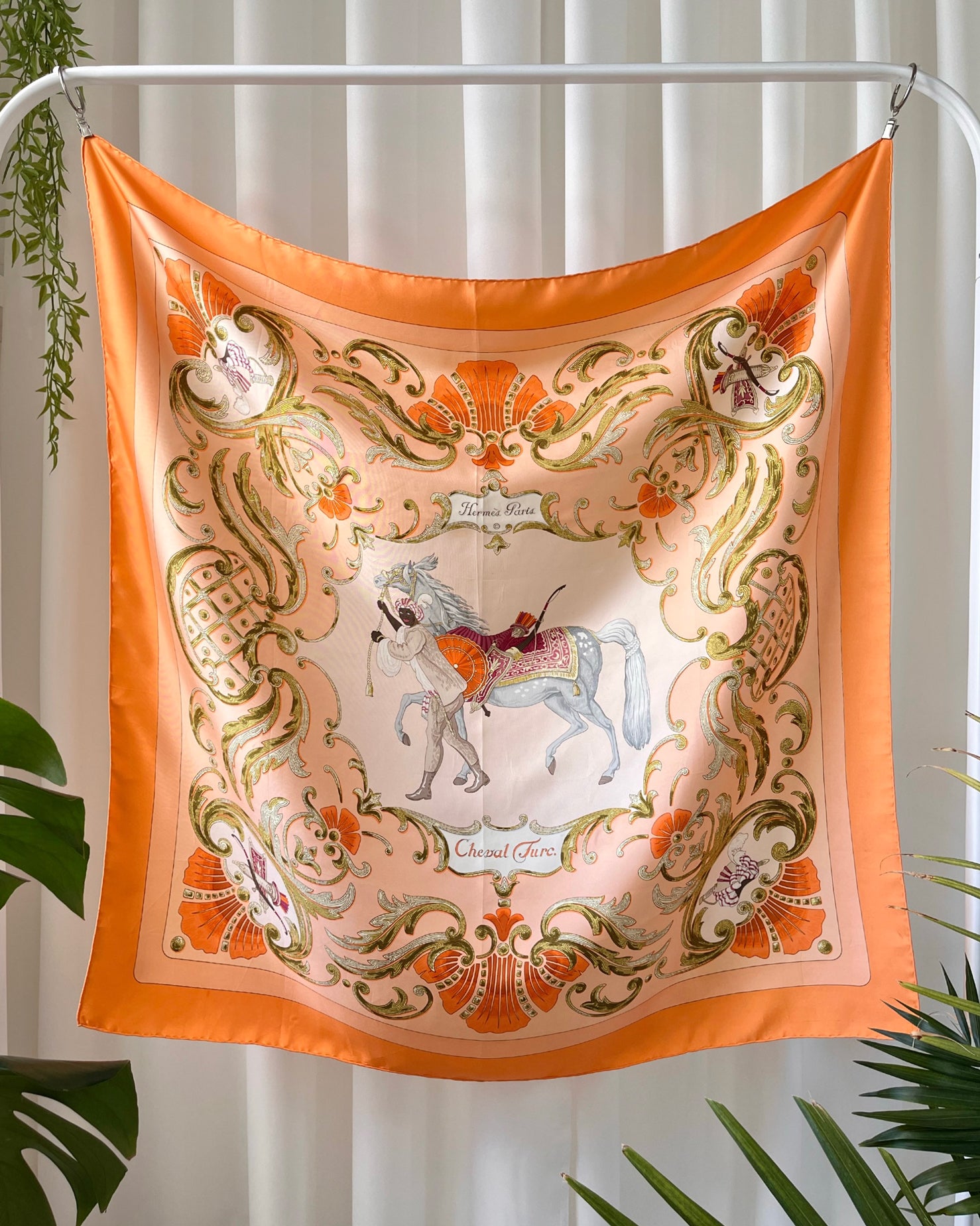 60s Hermes Cheval Turc Silk Scarf