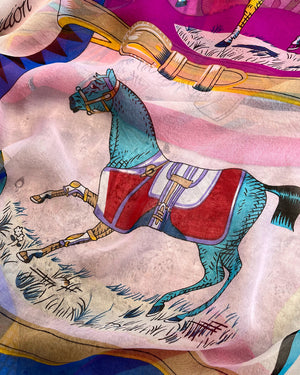 Hermes Sheer Silk Shawl