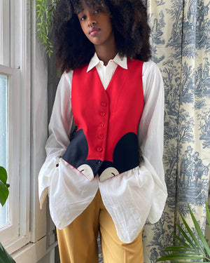90s Moschino Mickey Mouse Vest