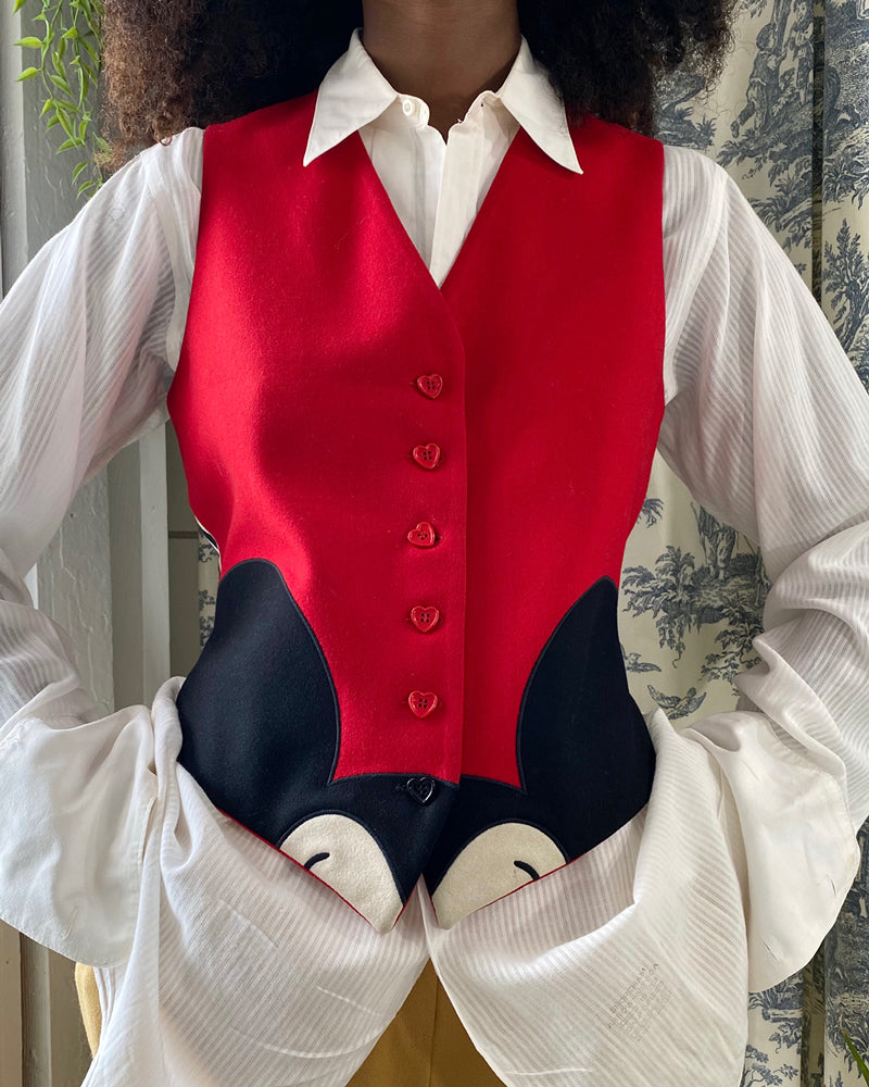 90s Moschino Mickey Mouse Vest