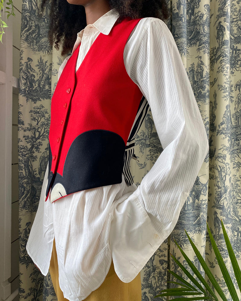 90s Moschino Mickey Mouse Vest