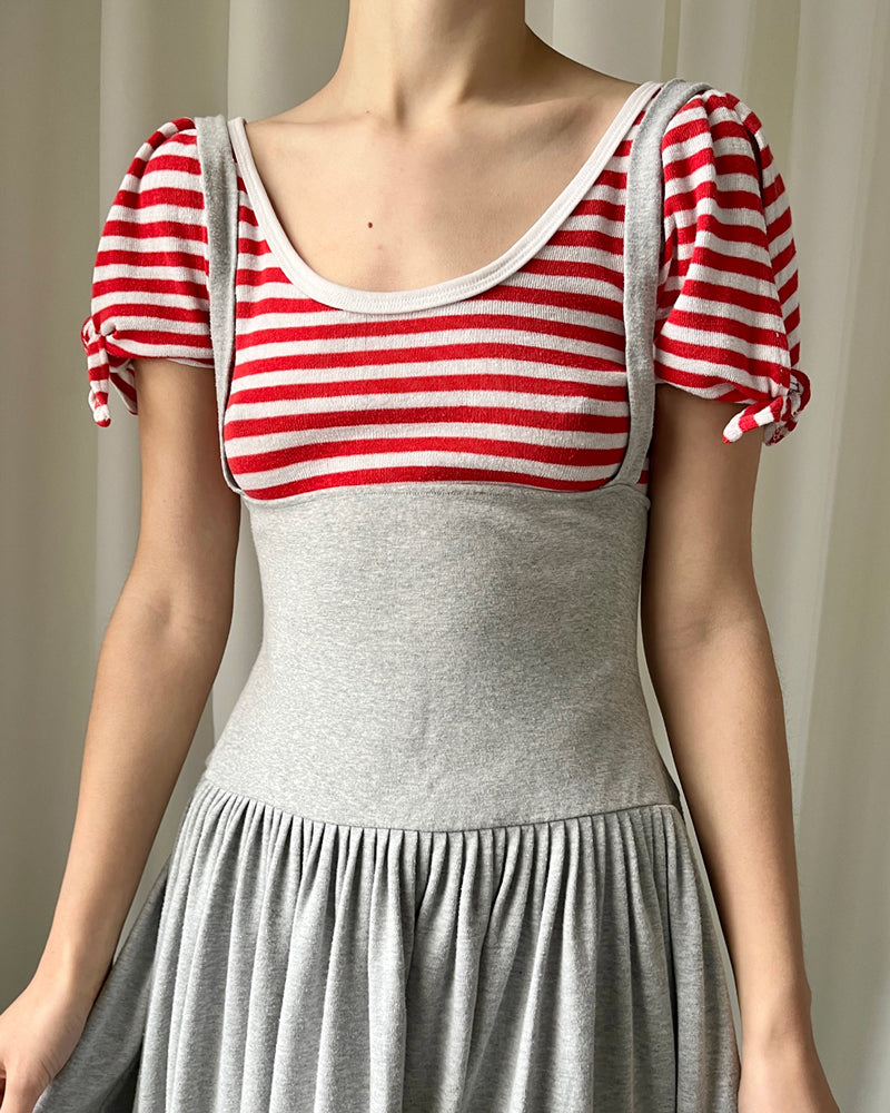 90s Norma Kamali Suspender Dress | S-M