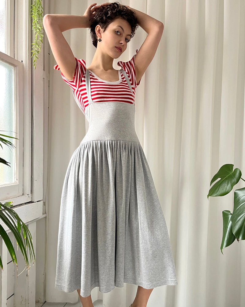 90s Norma Kamali Suspender Dress | S-M - Lucky Vintage 90s Norma Kamali Suspender Dress | S-M - Lucky Vintage