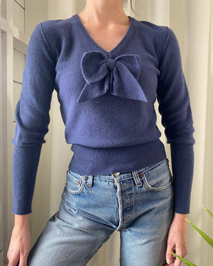 80s Sonia Rykiel Bow Sweater