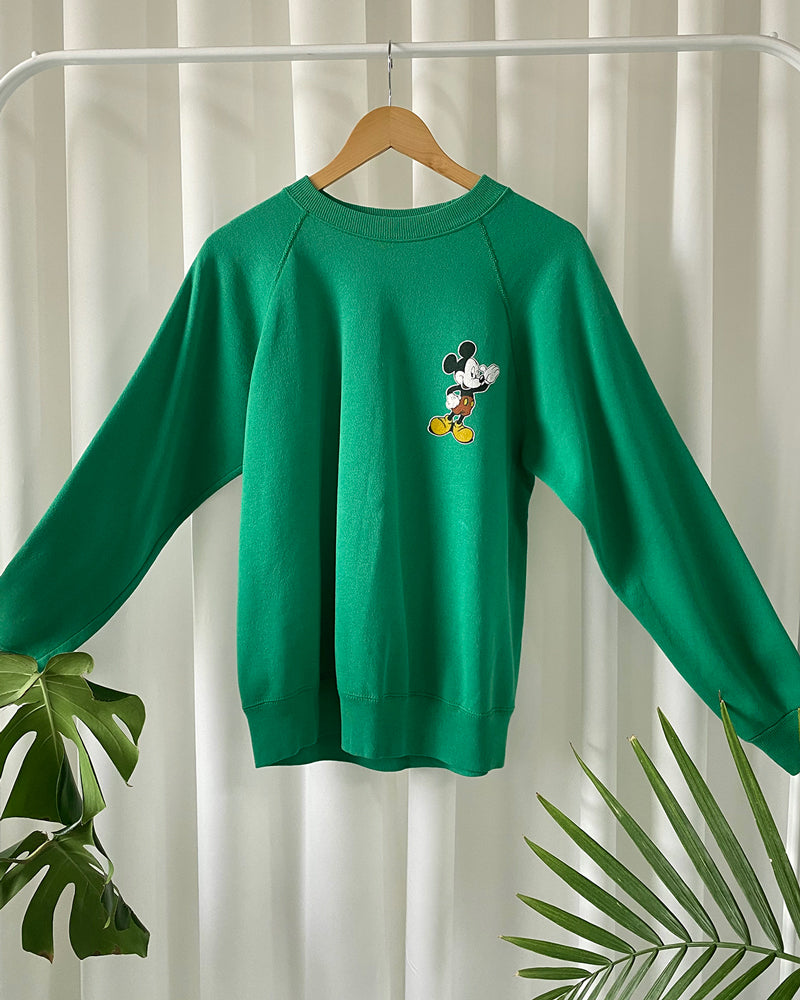 90s Double Sided Mickey Sweatshirt Lucky Vintage