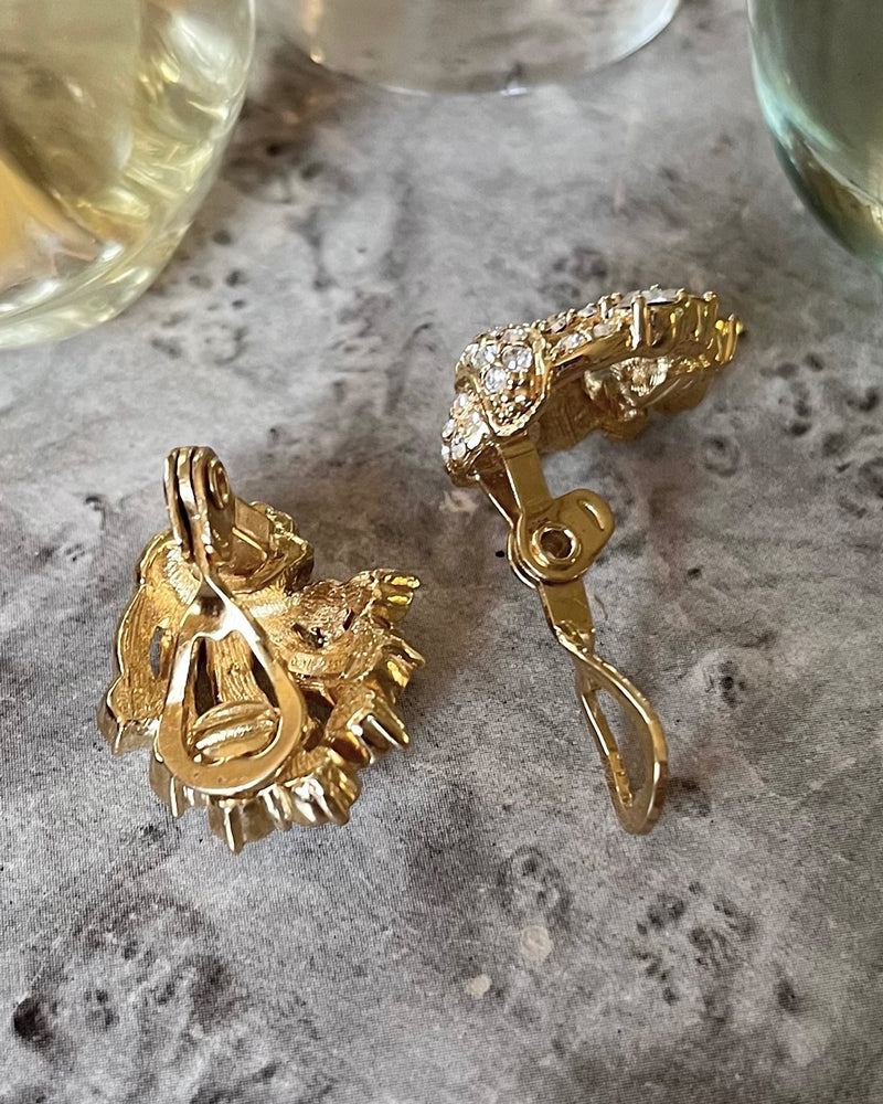 Monet Yellow Gold 10k Earrings  Mercari