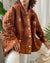 Victorian Quilted Silk Jacket | S-M