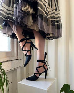 Yves Saint Laurent high-heels 90s zigzag