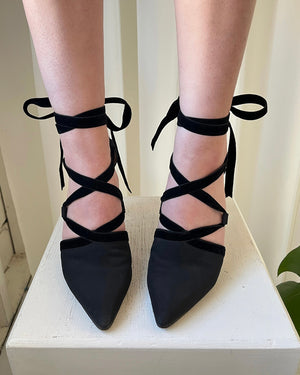 Yves Saint Laurent high-heels 90s zigzag