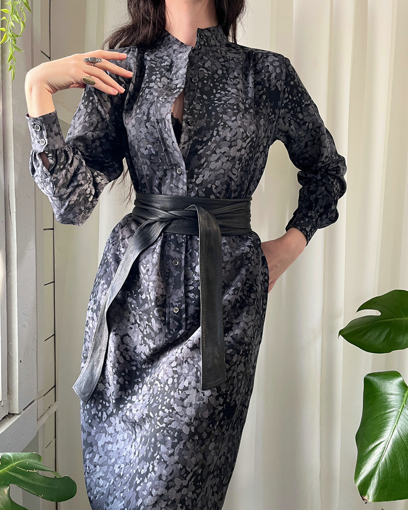 80s YSL Wool Challis Dress | S 80s YSL Wool Challis Dress | S