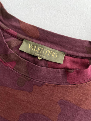 Valentino Burgundy Camo T-Shirt